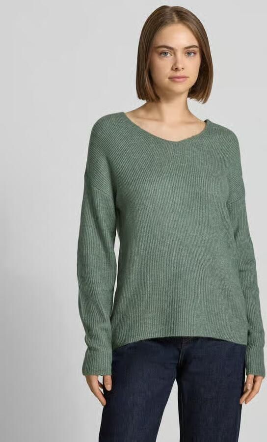 Only Regular fit gebreide pullover met V-hals model 'CAMILLA' - Foto 4
