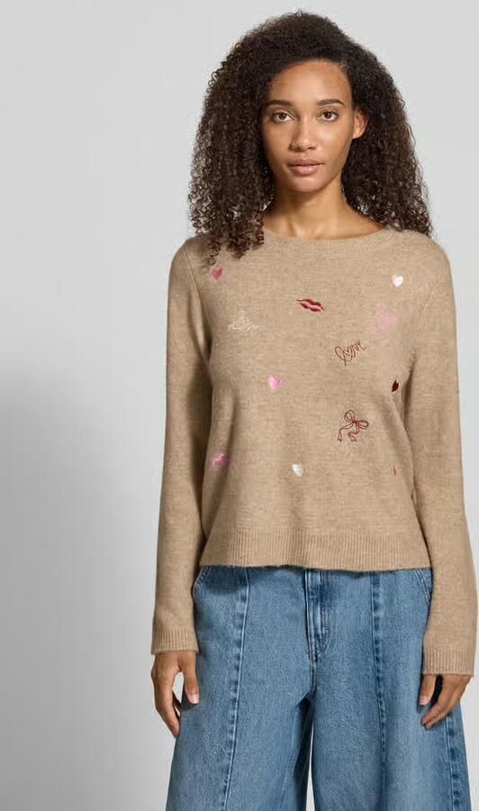 Only Regular fit pullover met wol model 'SHINE' - Foto 3