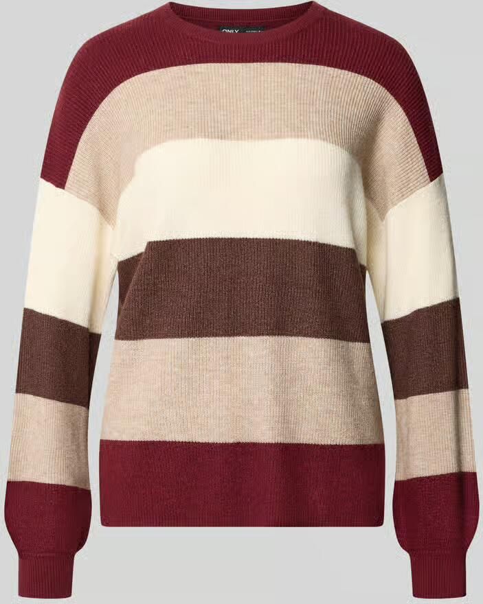 Only Loose fit gebreide pullover van viscosemix model 'ATIA'