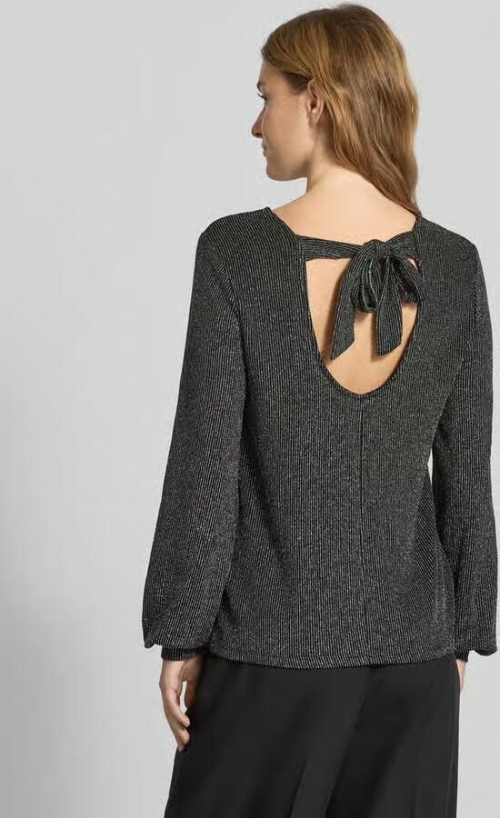 Only Regular fit shirt met lange mouwen met opvallend metallic all-over motief model 'CAROL'