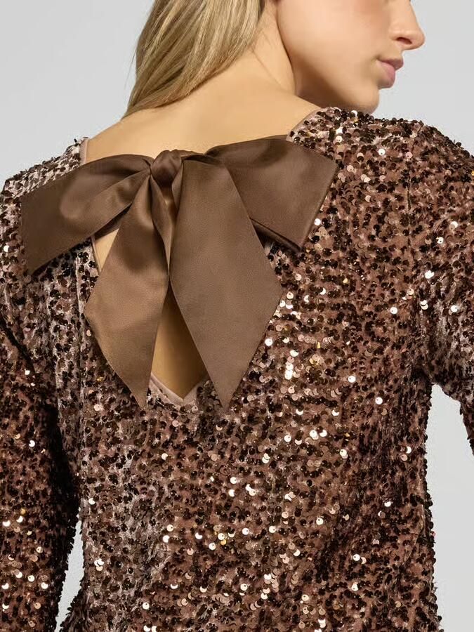 Only Regular fit shirt met lange mouwen met pailletten model 'CONFIDENCE' - Foto 3