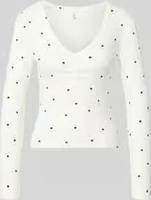 Only Regular fit shirt met lange mouwen van katoenmix model 'FENJA'