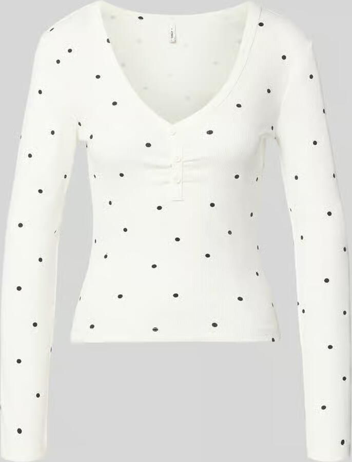 Only Regular fit shirt met lange mouwen van katoenmix model 'FENJA'