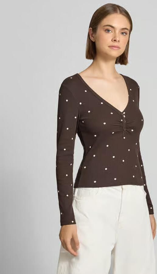 Only Regular fit shirt met lange mouwen van katoenmix model 'FENJA' - Foto 3