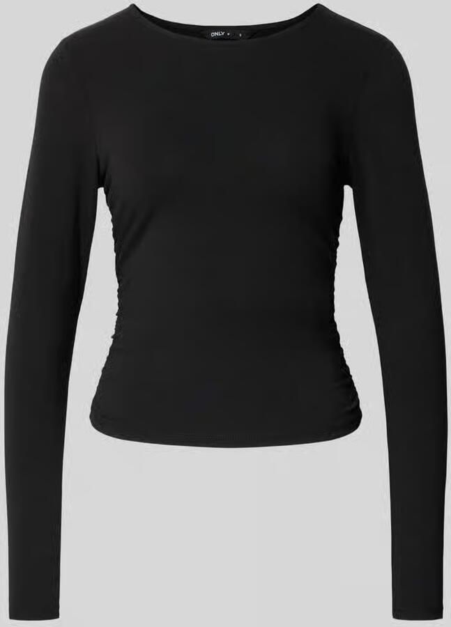 Only Regular fit shirt met lange mouwen van katoenmix model 'MIRA'