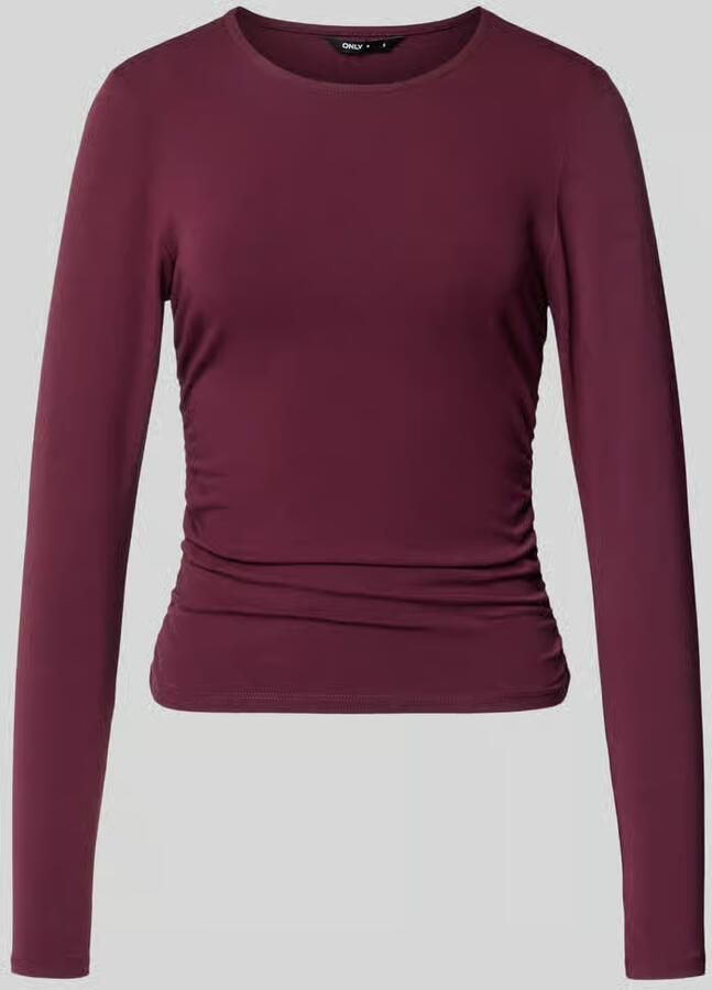 Only Regular fit shirt met lange mouwen van katoenmix model 'MIRA'