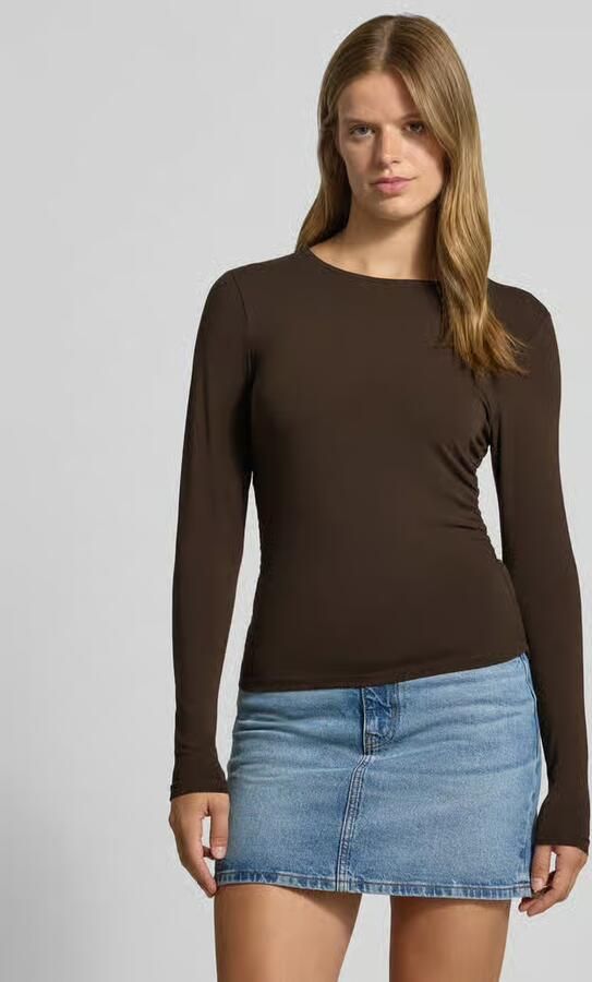 Only Regular fit shirt met lange mouwen van katoenmix model 'MIRA' - Foto 2