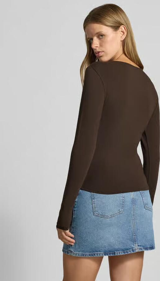 Only Regular fit shirt met lange mouwen van katoenmix model 'MIRA' - Foto 3