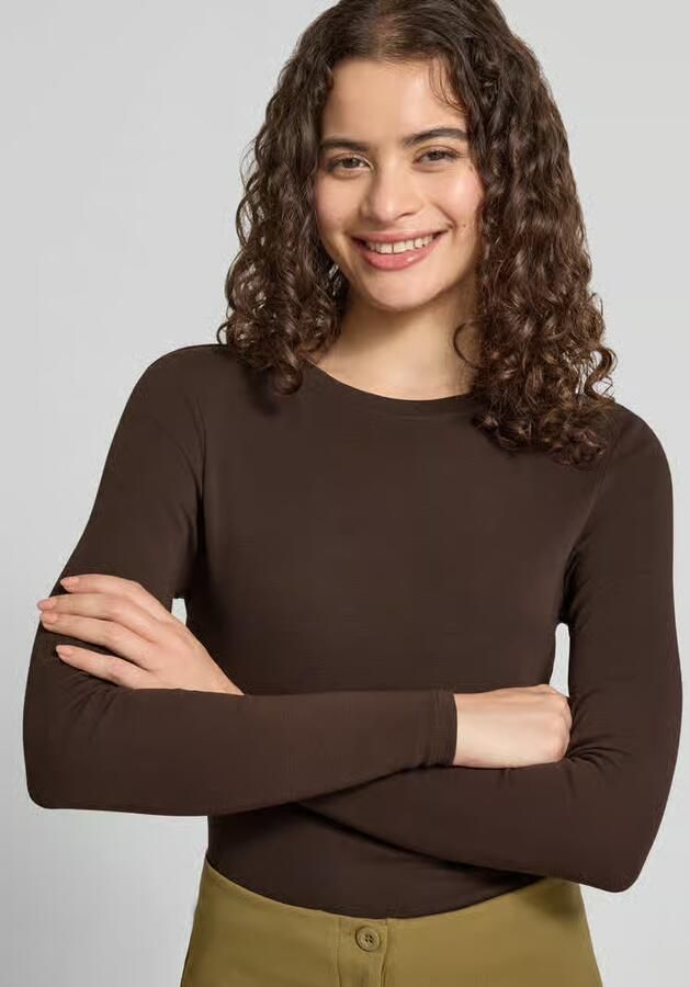 Only regular fit shirt met lange mouwen van katoenmix model 'RILEY' - Foto 7