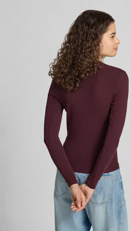 Only regular fit shirt met lange mouwen van katoenmix model 'RILEY' - Foto 4