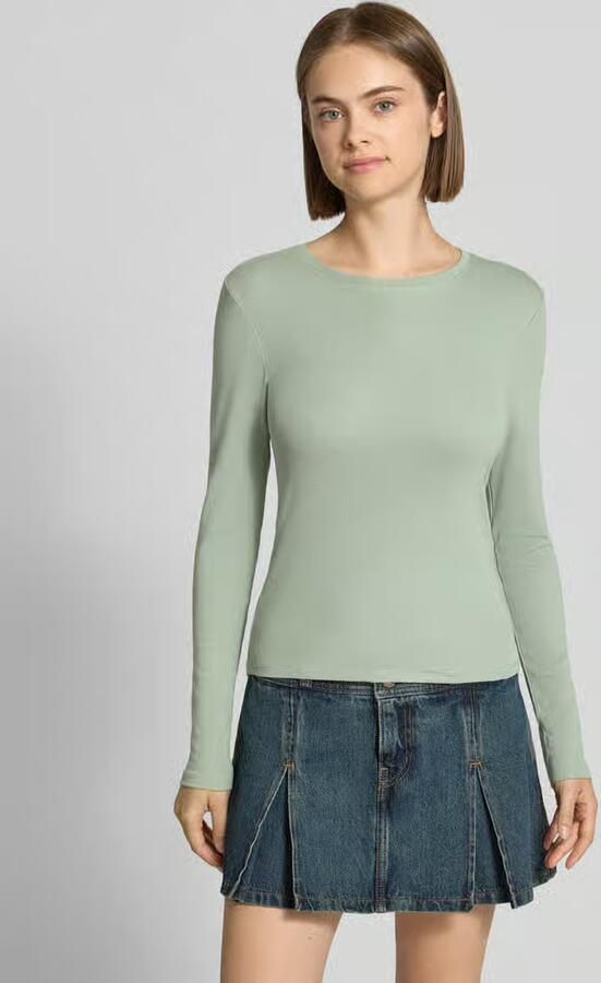 Only regular fit shirt met lange mouwen van katoenmix model 'RILEY' - Foto 2