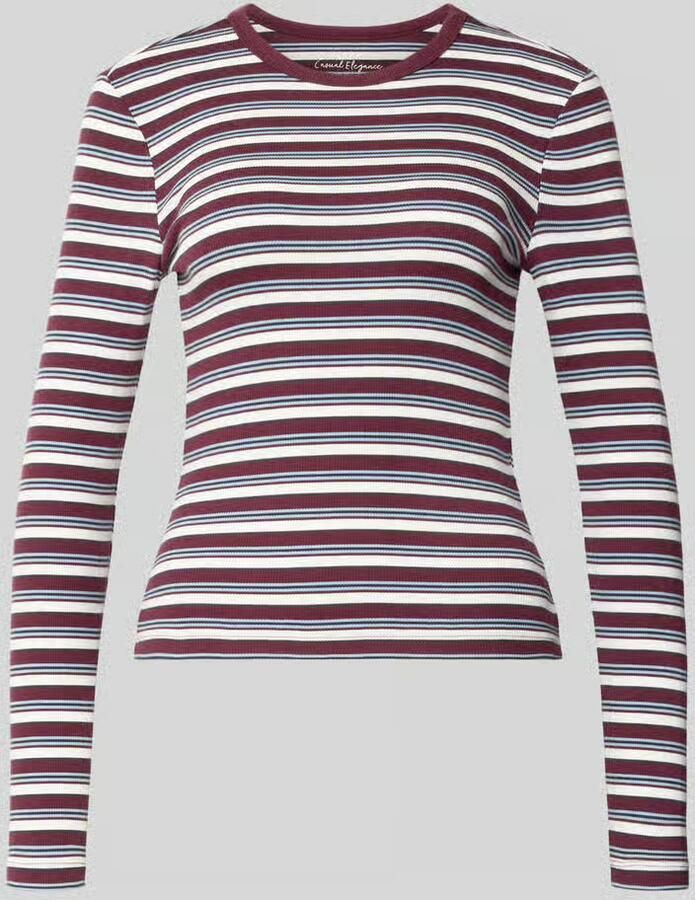 Only Regular fit shirt met lange mouwen van katoenmix model 'VAL'