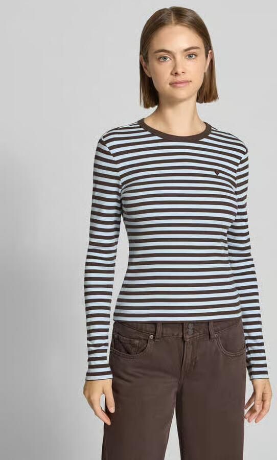 Only Regular fit shirt met lange mouwen van katoenmix model 'VAL' - Foto 5
