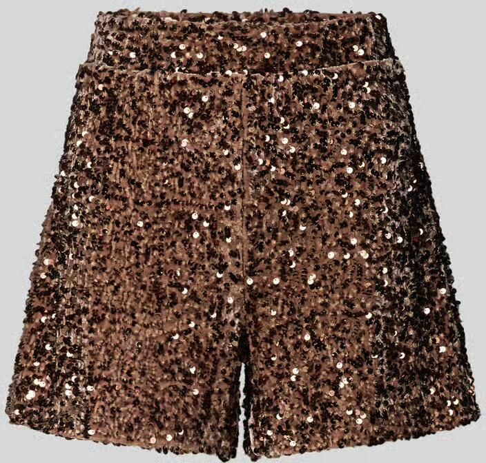 Only Regular fit short met pailletten model 'CONFIDENCE'
