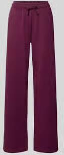 ONLY wide leg regular waist sweatpants donkerpaars - Foto 4