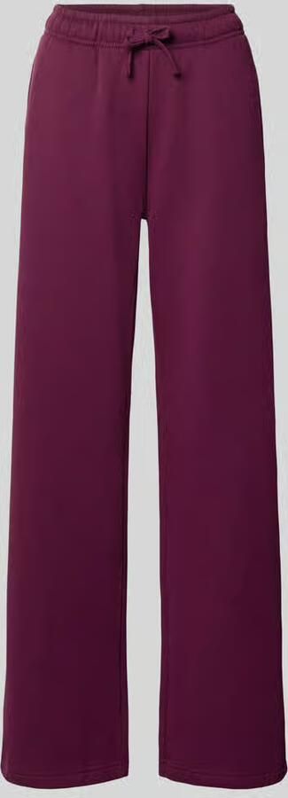 ONLY wide leg regular waist sweatpants donkerpaars - Foto 4
