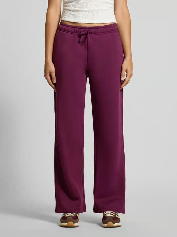ONLY wide leg regular waist sweatpants donkerpaars - Foto 6