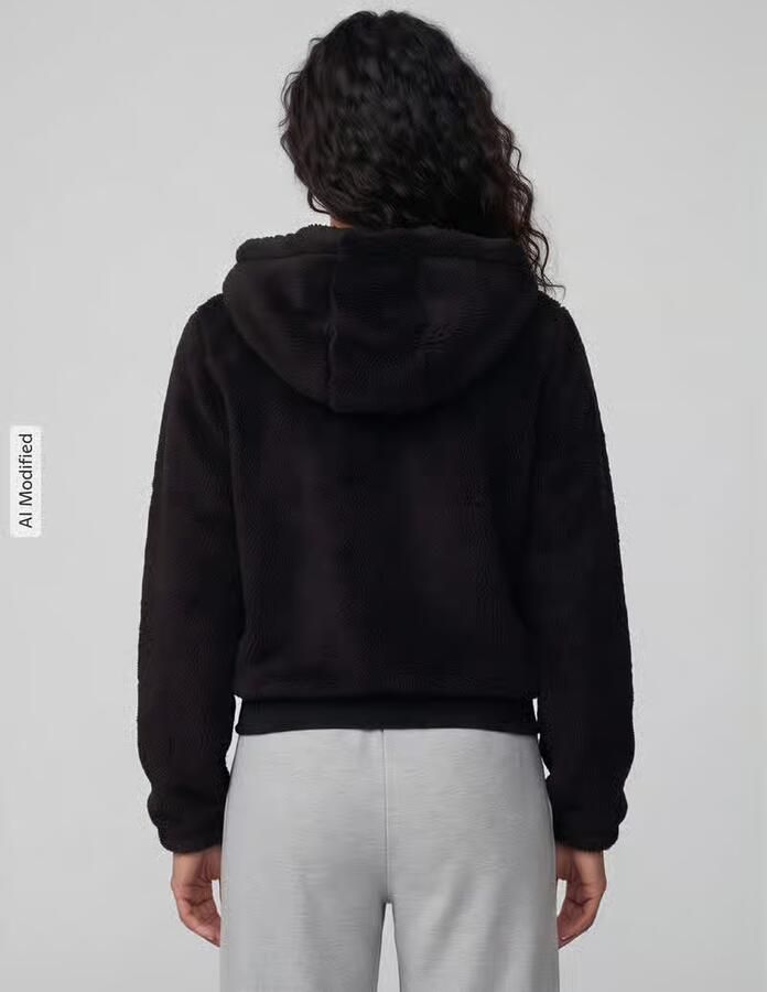 Only Pluche jas met capuchon ONLNEWANNA CONTACT SHERPA JKT OTW NOOS - Foto 3