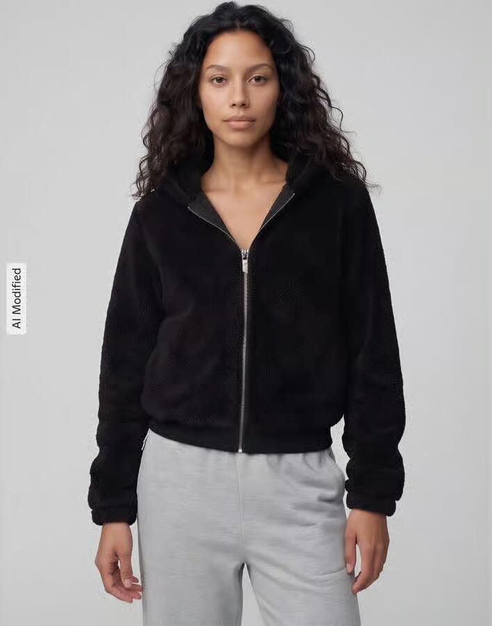 Only Pluche jas met capuchon ONLNEWANNA CONTACT SHERPA JKT OTW NOOS - Foto 4