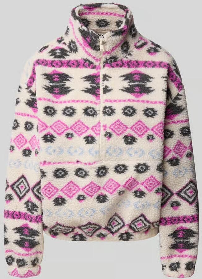 Only Regular Fit sweatshirt met all-over motief model 'JANNE'