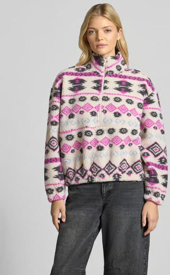 Only Regular Fit sweatshirt met all-over motief model 'JANNE' - Foto 4