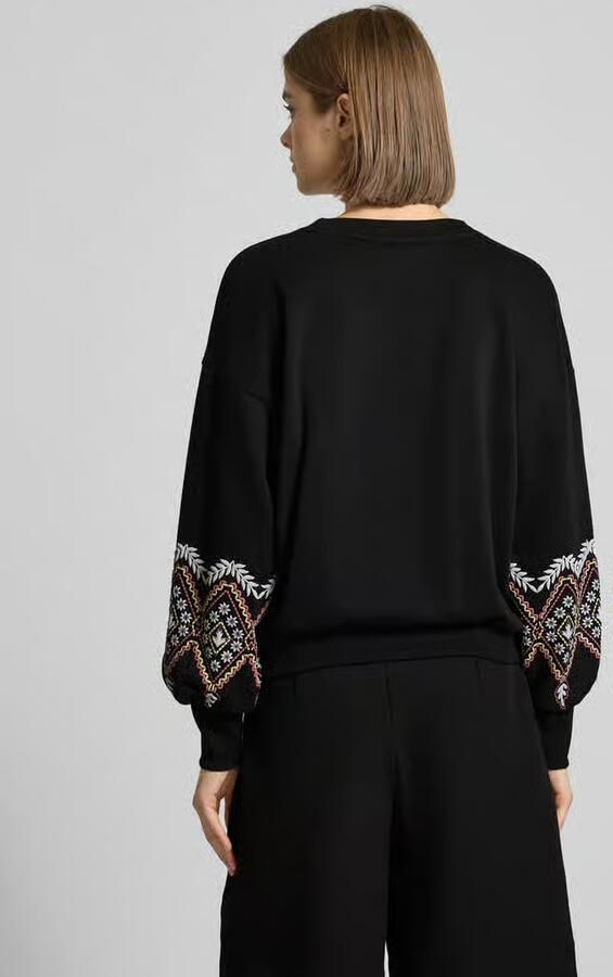 Only Regular fit sweatshirt van katoenmix model 'BROOKE' - Foto 4
