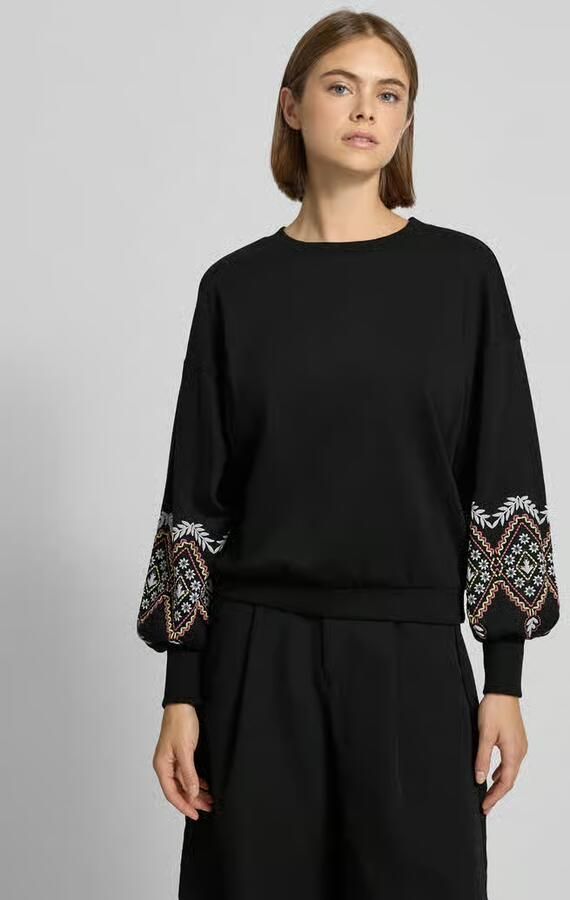 Only Regular fit sweatshirt van katoenmix model 'BROOKE' - Foto 3