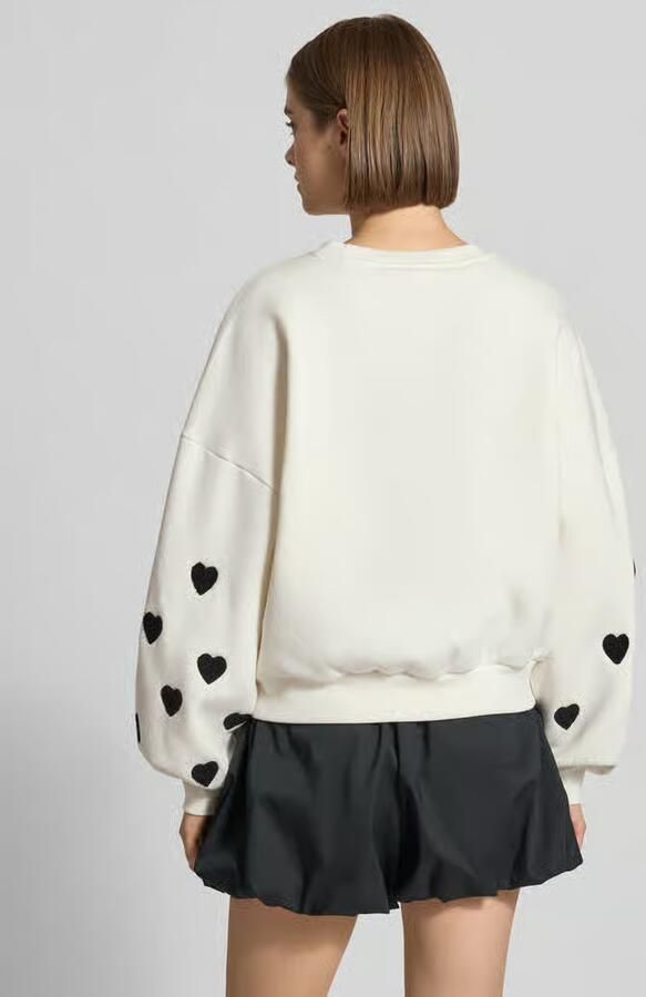 Only Regular fit sweatshirt van katoenmix model 'MACY' - Foto 10