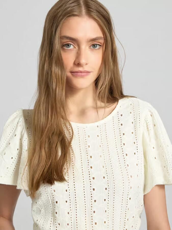 Only Shirt met korte mouwen ONLRIVERSIDE – Shirt met volumineuze mouwen voor dagelijks gebruik - Foto 8