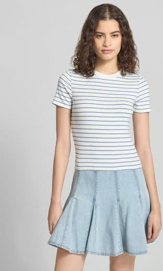 Only Regular fit T-shirt met viscose Model 'LUPE' - Foto 7