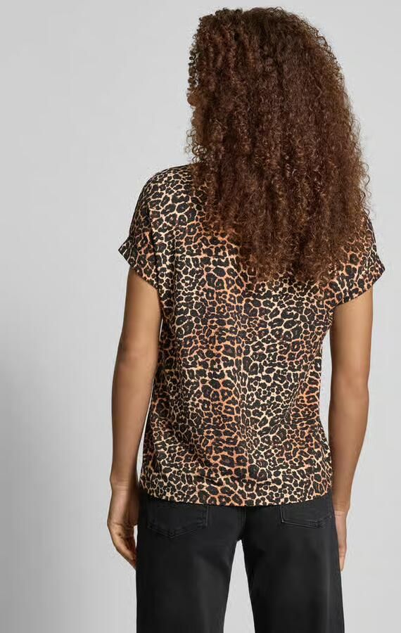 Only Shirt met korte mouwen ONLMOSTER – Shirt met dierenprint en losse snit animal-print modieus loose fit viscosemix ronde hals - Foto 7