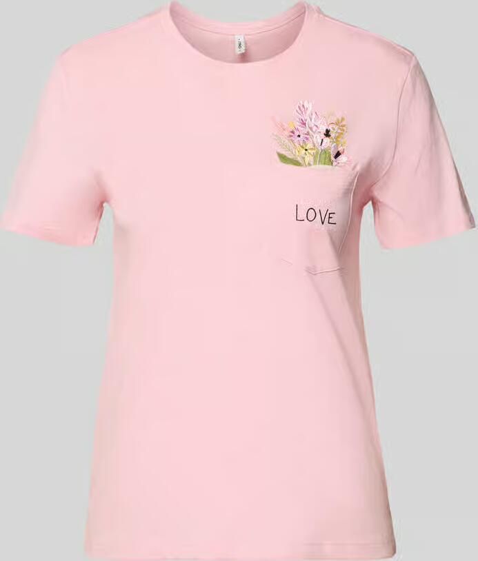 Only regular fit T-shirt van 100% biologisch katoen model 'POLLY' - Foto 2