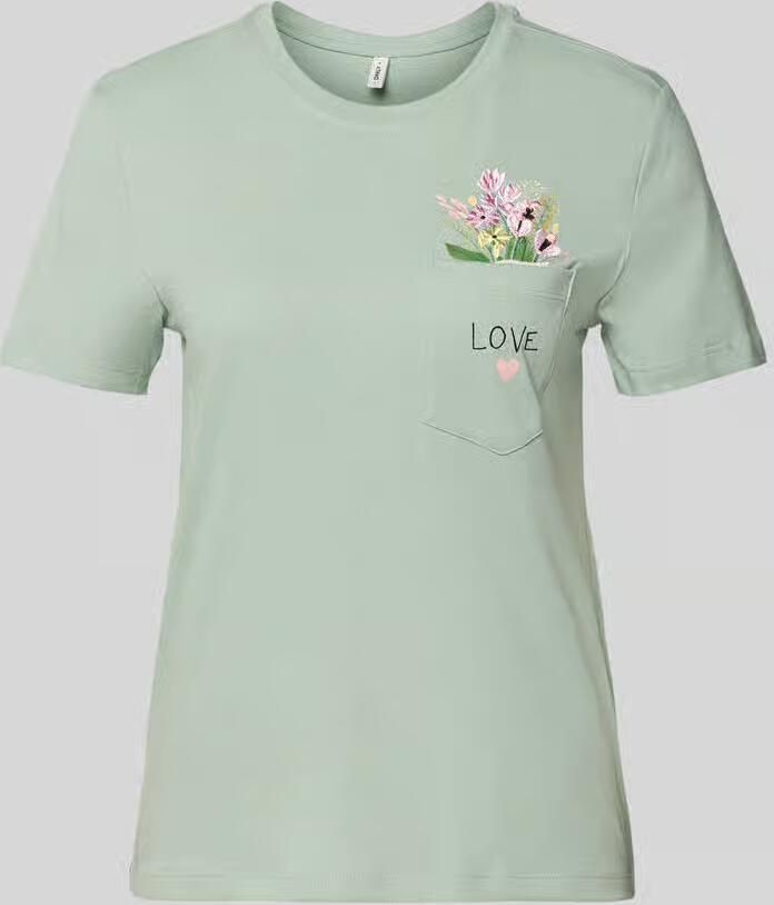 Only regular fit T-shirt van 100% biologisch katoen model 'POLLY' - Foto 2