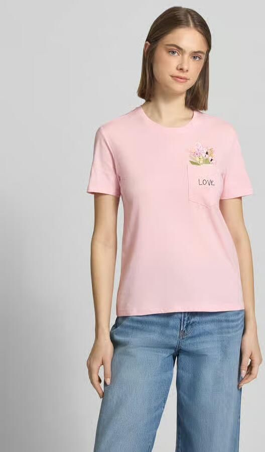 Only regular fit T-shirt van 100% biologisch katoen model 'POLLY' - Foto 4
