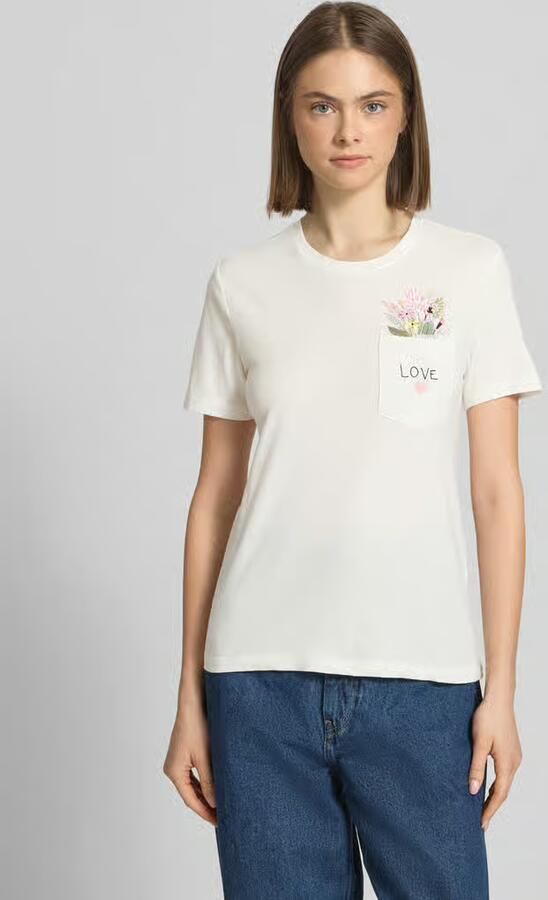Only regular fit T-shirt van 100% biologisch katoen model 'POLLY' - Foto 5