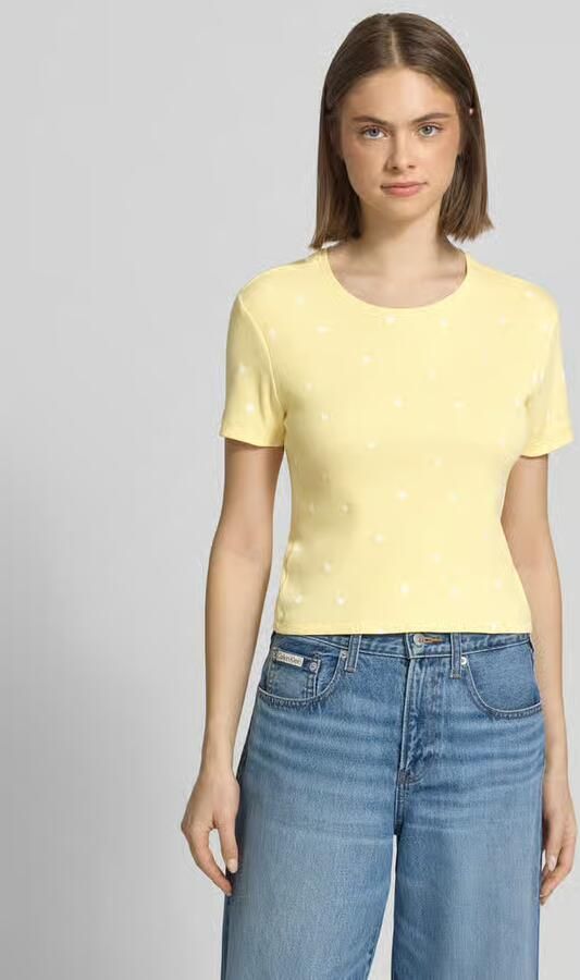 Only regular fit T-shirt van katoenmix model 'FENJA' - Foto 3