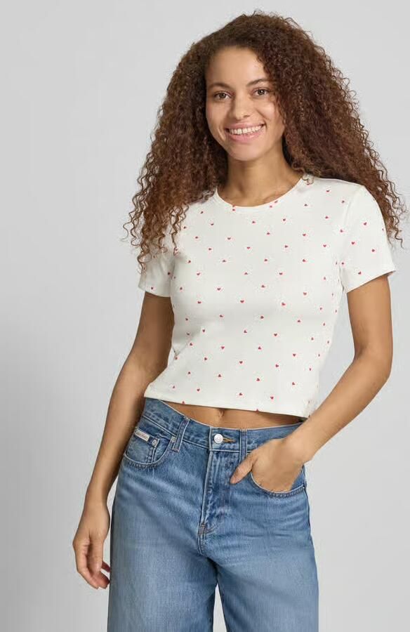Only Regular fit T-shirt in riblook model 'FENJA LIFE' - Foto 3