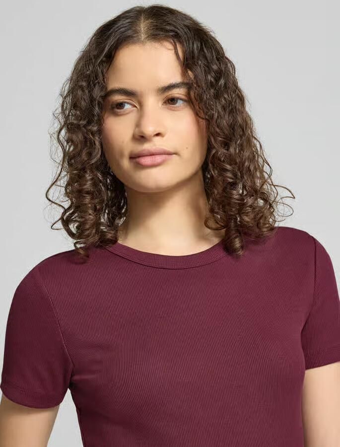 Only regular fit T-shirt van katoenmix model 'VAL'