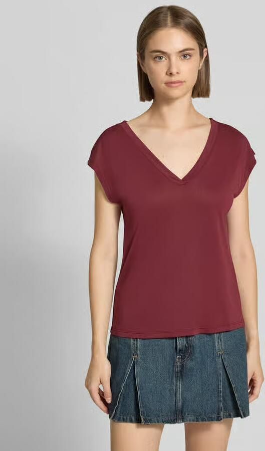 Only Shirt met V-hals ONLFREE S S MOD.V-NECK TOP JRS NOOS - Foto 6