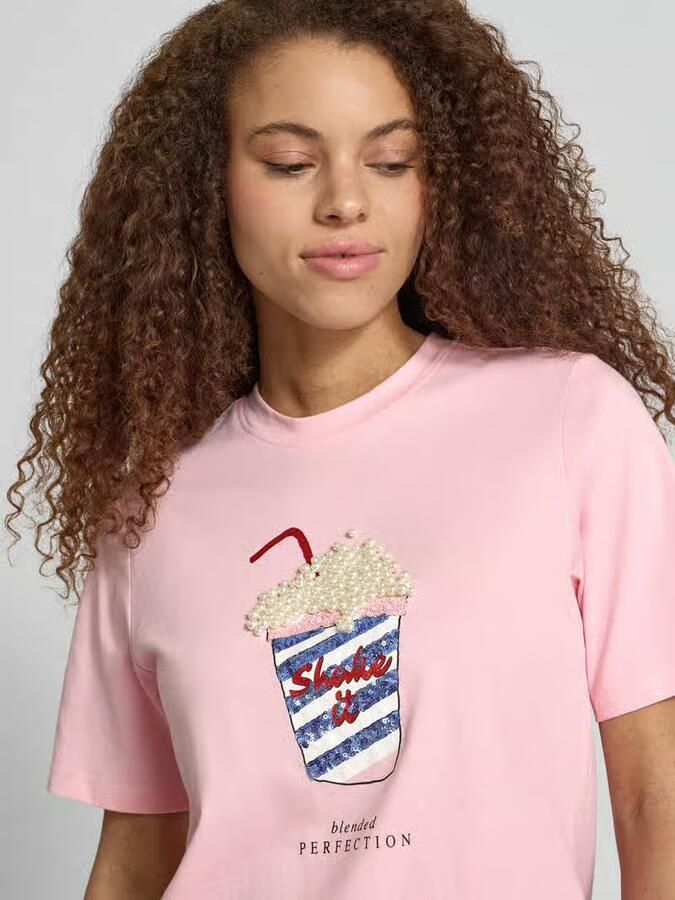 Only regular fit T-shirt van pure biologisch katoen model 'BURST'