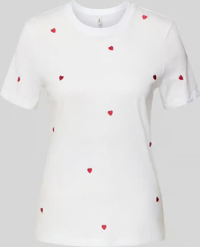 Only Regular fit T-shirt van puur biologisch katoen Model 'KETTY LIFE' - Foto 8