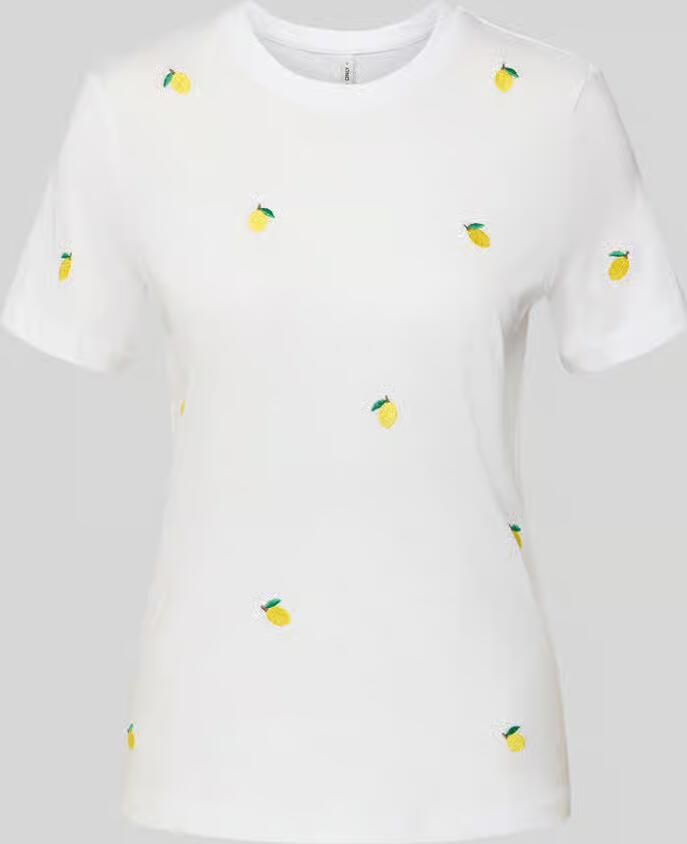 Only Regular fit T-shirt van puur biologisch katoen Model 'KETTY LIFE' - Foto 2