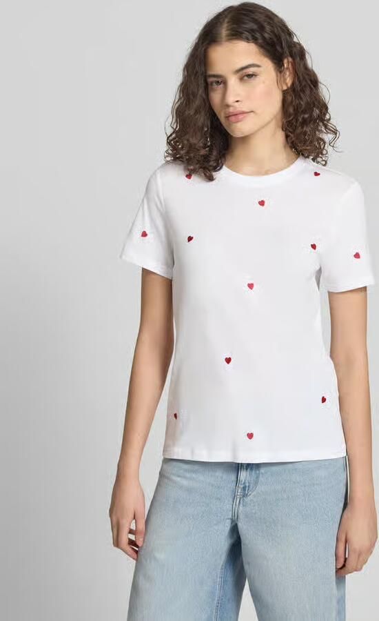 Only Regular fit T-shirt van puur biologisch katoen Model 'KETTY LIFE' - Foto 7