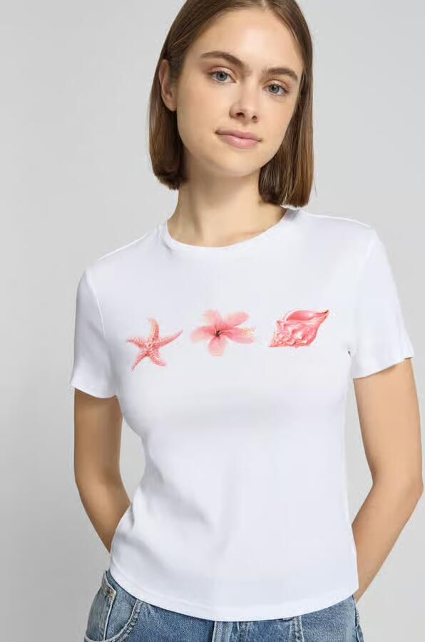 Only regular fit T-shirt van puur biologisch katoen model 'PRINCESS'
