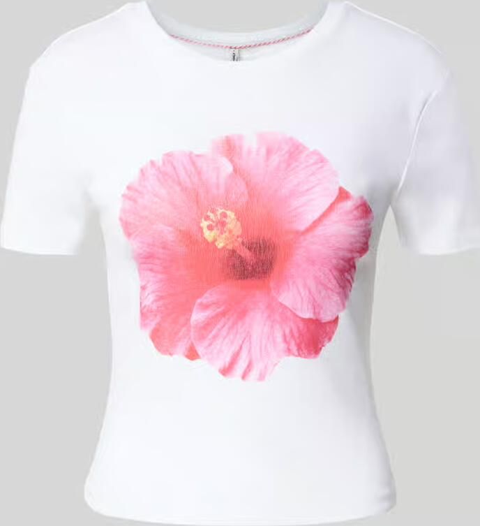 Only regular fit T-shirt van puur biologisch katoen model 'PRINCESS' - Foto 2