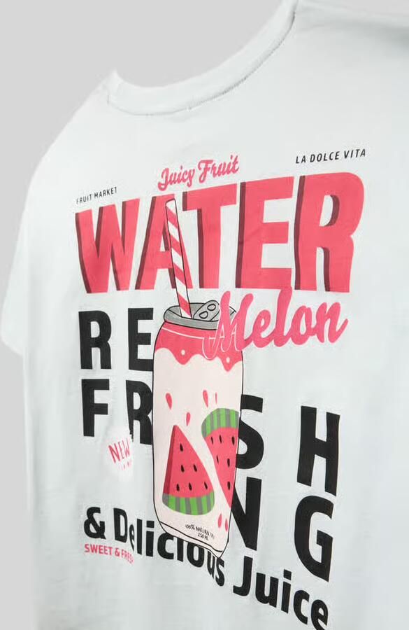 Only regular fit T-shirt van puur katoen model 'CANA' - Foto 4