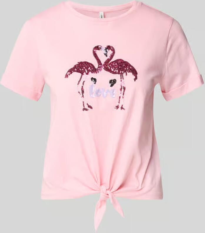Only regular fit T-shirt van puur katoen model 'DORA LIFE' - Foto 2