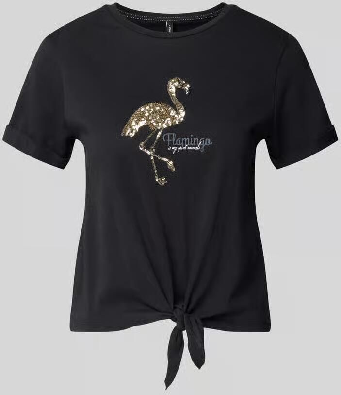 Only regular fit T-shirt van puur katoen model 'DORA LIFE' - Foto 2