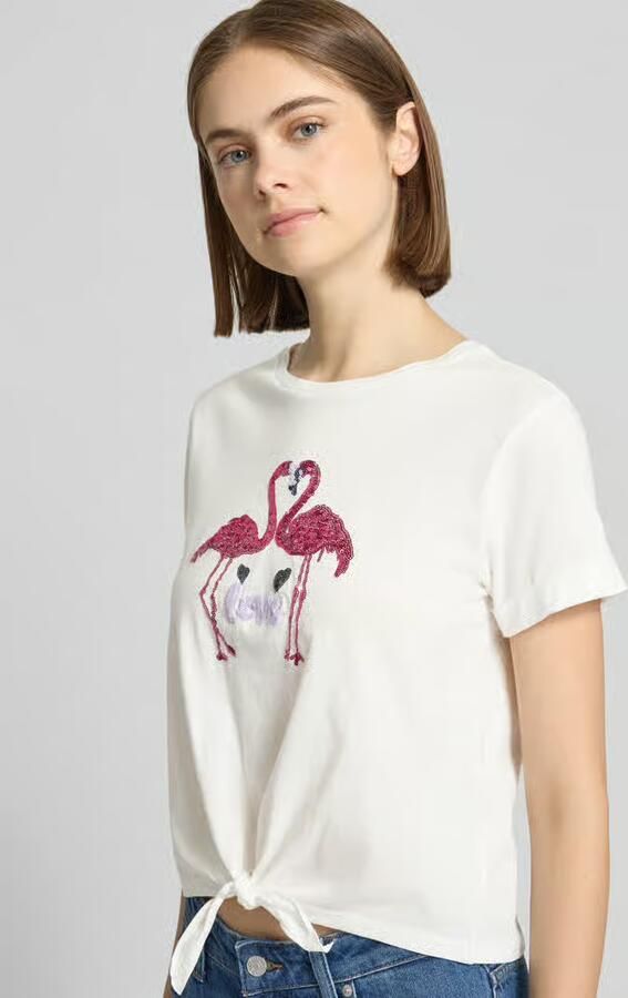 Only regular fit T-shirt van puur katoen model 'DORA LIFE'