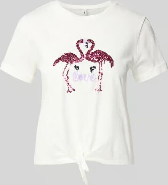 Only regular fit T-shirt van puur katoen model 'DORA LIFE' - Foto 2